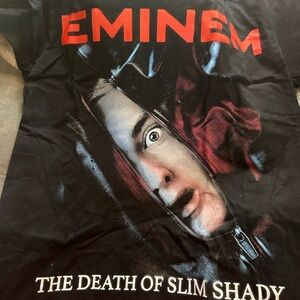 new in bag. death of slim shady tee shirt